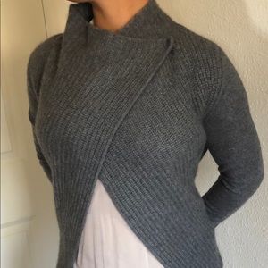 Gray cashmere sweater